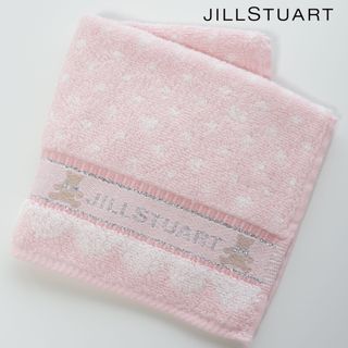 ジルスチュアート(JILLSTUART)の❤新品タグ付き ジルスチュアート タオルハンカチ【くまちゃん柄】ピンク❤(ハンカチ)