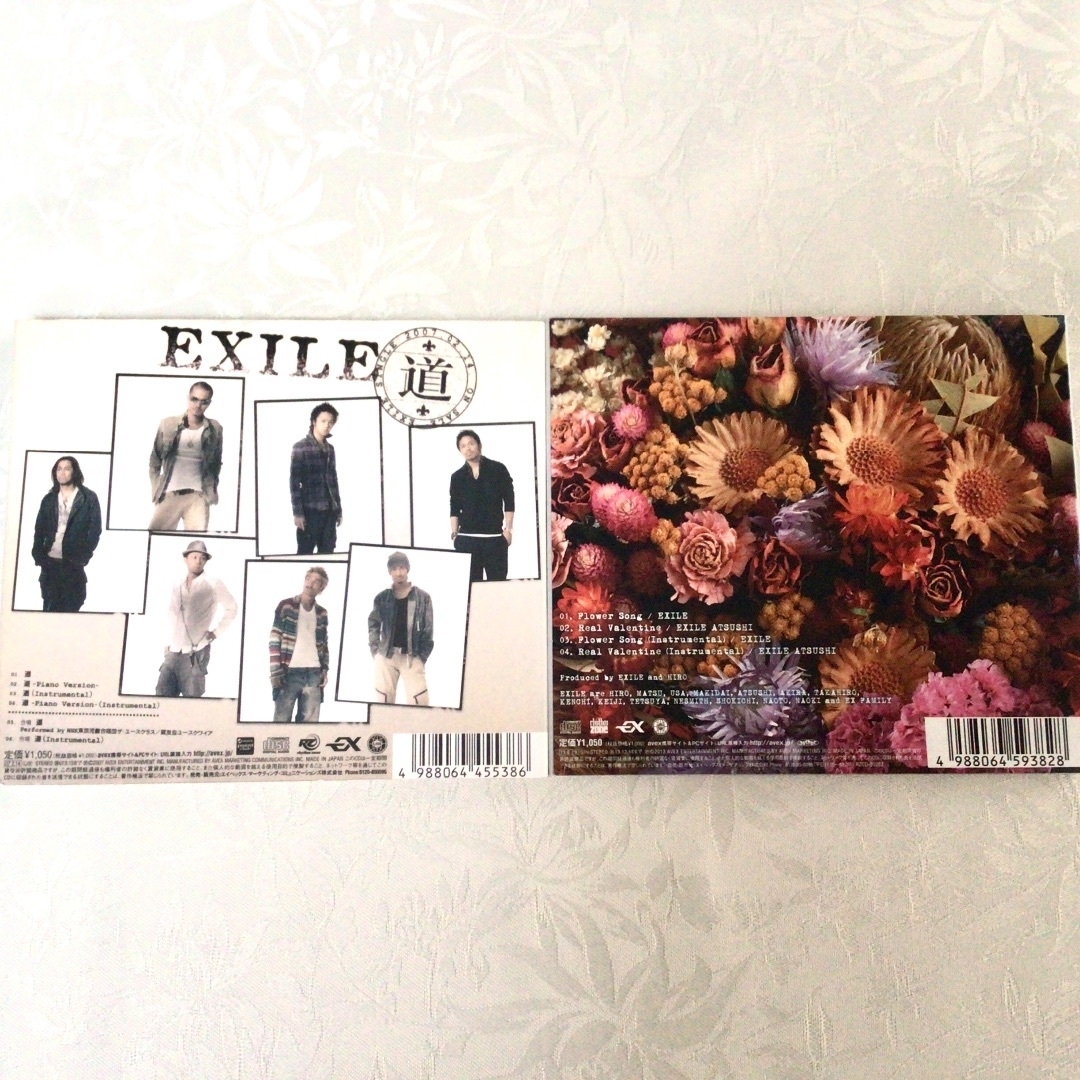 【美品】EXILE CD　2枚セット　道　Flower Song  主題歌 エンタメ/ホビーのCD(ポップス/ロック(邦楽))の商品写真