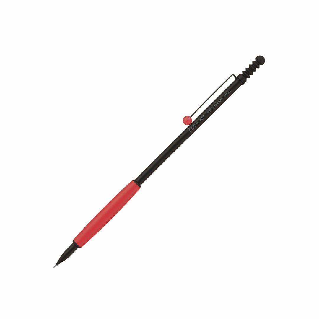 色: 【軸色】ブラック/レッド】トンボ鉛筆 シャープペン ZOOM 707 0 ...