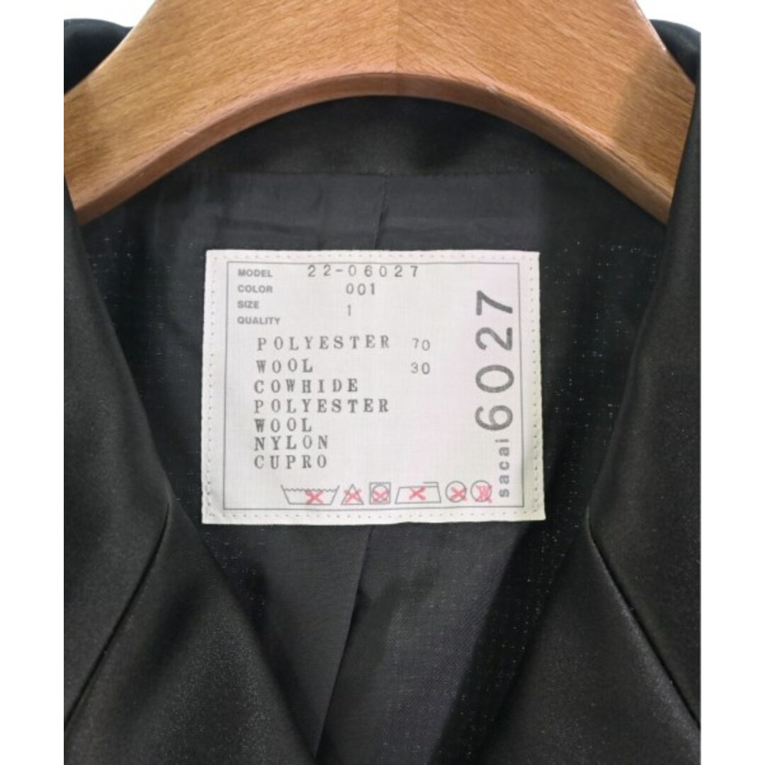 sacai(サカイ)のsacai サカイ コート（その他） 1(S位) 黒 【古着】【中古】 レディースのジャケット/アウター(その他)の商品写真
