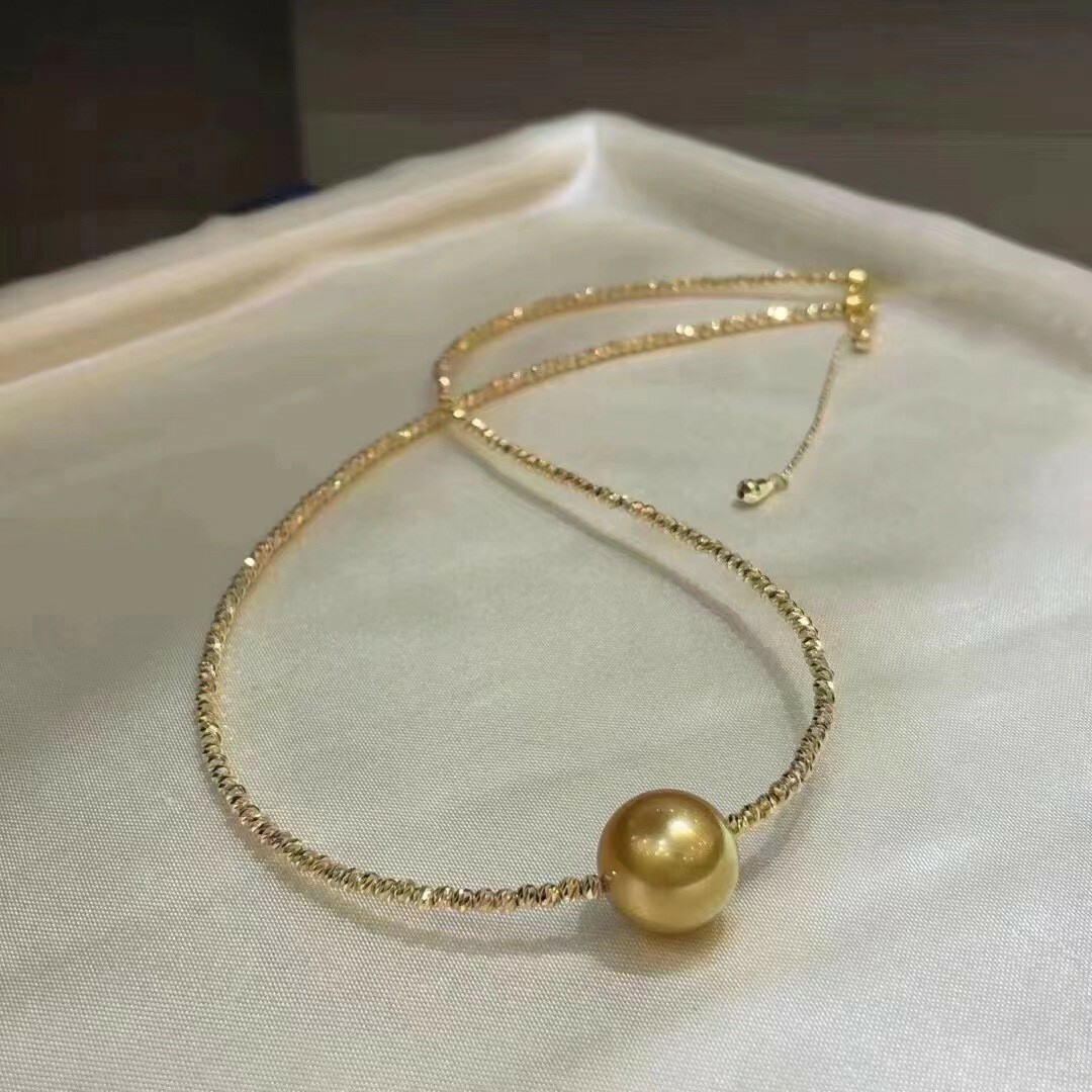 高級】南洋真珠 一粒ネックレスk18の通販 by 天然ダイヤモンド&パール