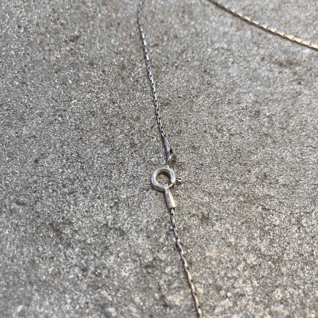 シルバー925 カット ロープチェーン ネックレス vintage アクセサリー