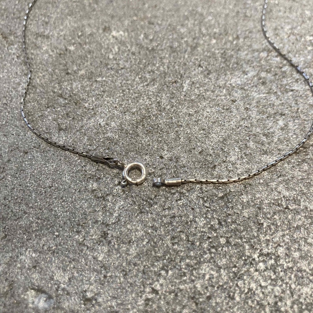 シルバー925 カット ロープチェーン ネックレス vintage アクセサリー