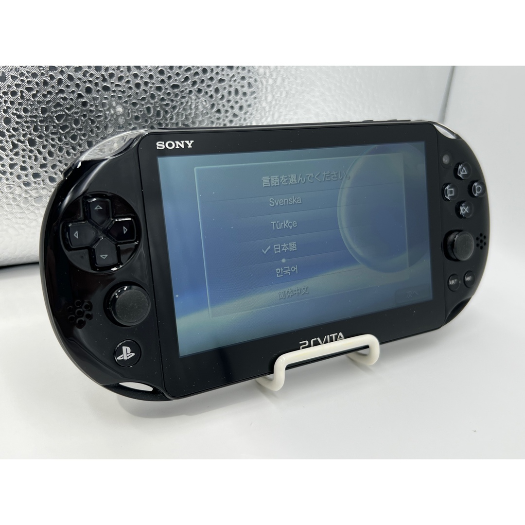 【完品・液晶美品】PS Vita PCH-2000 ブラック 本体 動作品