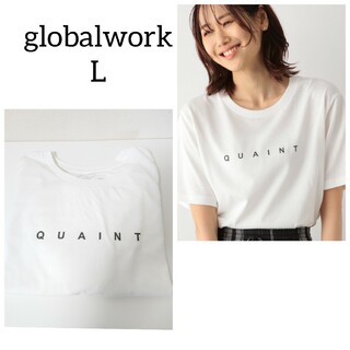 グローバルワーク(GLOBAL WORK)の今季 グローバルワーク ヘビロッTEEプリント半袖 レディーストップス半袖(Tシャツ(半袖/袖なし))