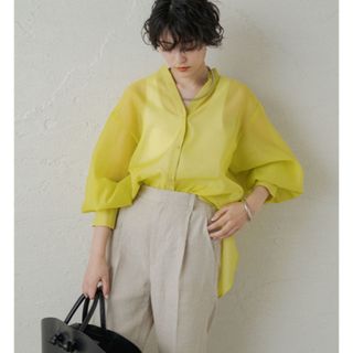 【Loungedress】ボリュームスリーブシャツ