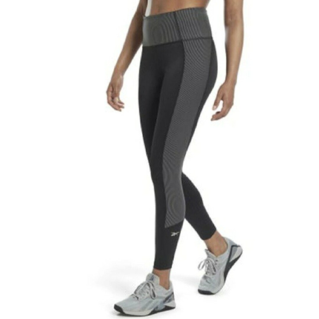 Reebok(リーボック)のリブ ハイライズ レギンス / Rib High-Rise Leggings スポーツ/アウトドアのランニング(ウェア)の商品写真