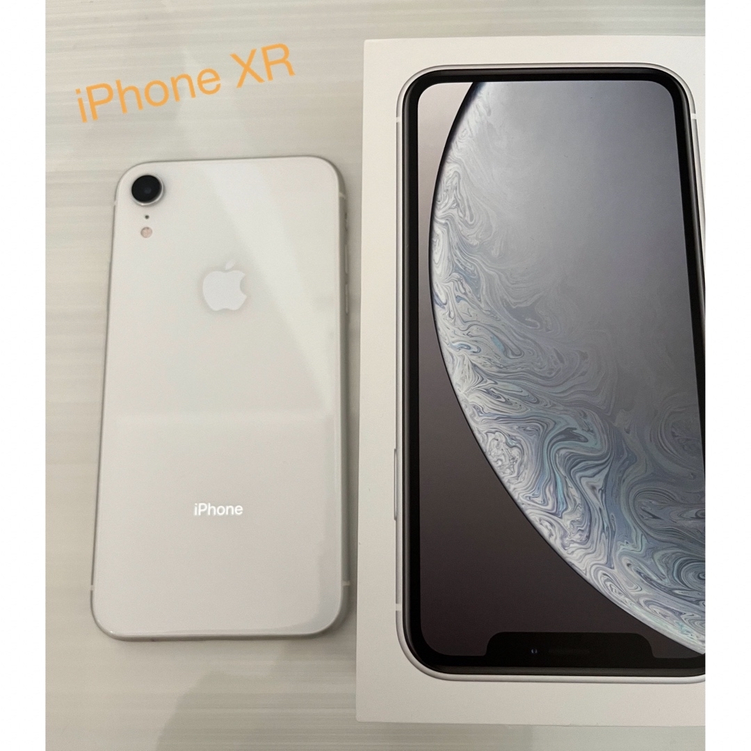 iPhone xr 本体　64GB whiteスマートフォン本体