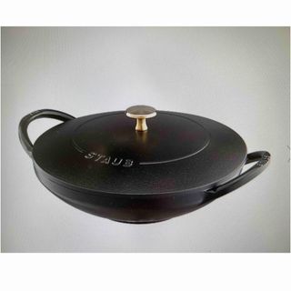 ストウブ(STAUB)の⭐️希少⭐️超激レア　ストウブ ウォック蓋付き　staub wok 24cm(鍋/フライパン)