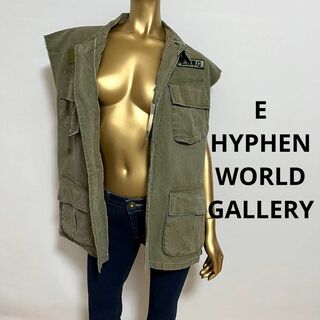 E hyphen world gallery - 【2846】 ehyphen world galleryノースリーブ ジャケット