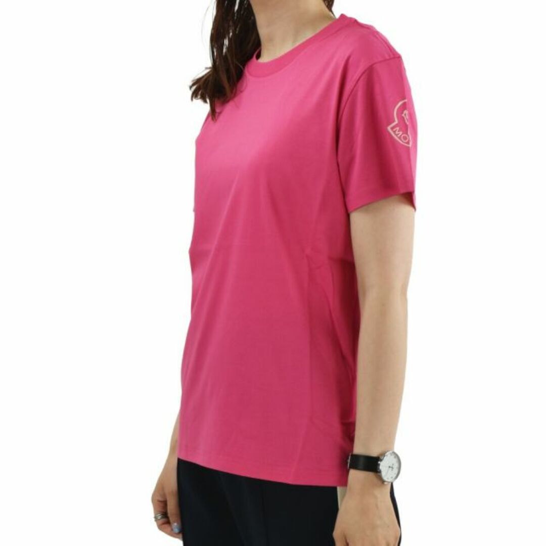 MONCLER(モンクレール)の【PINK】モンクレール Tシャツ レディース レディースのトップス(Tシャツ(半袖/袖なし))の商品写真