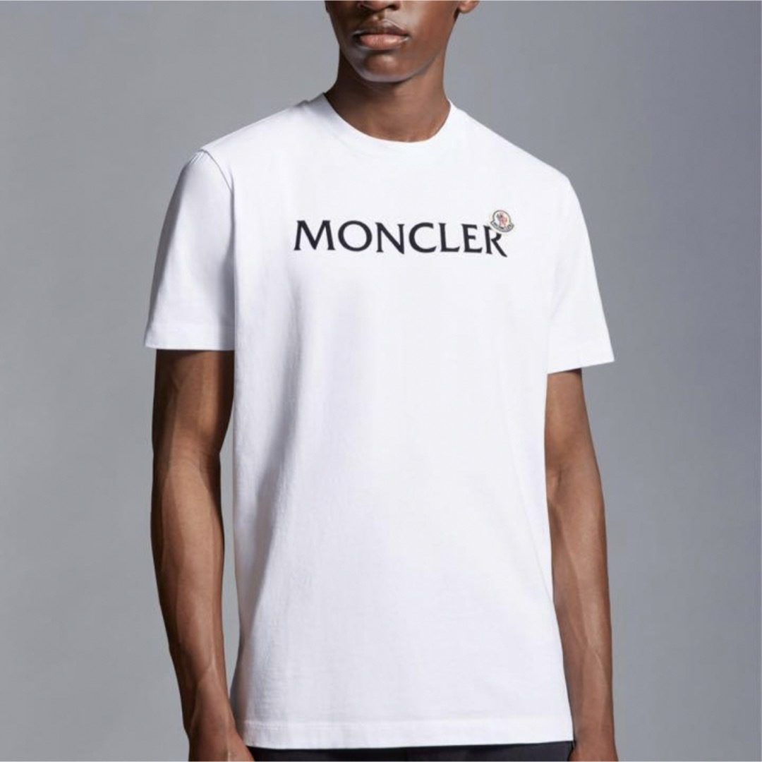 MONCLER - 【新品未使用】MONCLER ロゴTシャツ ホワイト Lサイズの通販 ...