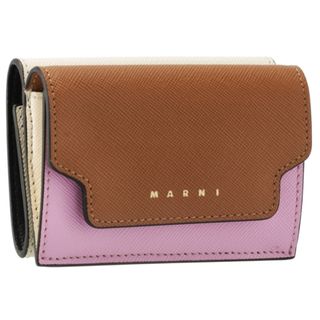 マルニ(Marni)のMARNI 財布 三つ折り ミニ財布 サフィアーノレザー PFMOW02U23 LV520 Z565N(財布)