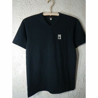 デサント(DESCENTE)のo6696　デサント　日本製　半袖　vネック　tシャツ　ワンポイント　ロゴ　刺繍(Tシャツ/カットソー(半袖/袖なし))