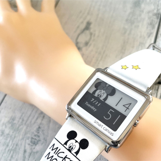 電池交換済】Smart Canvas 腕時計 ディズニー ミッキー-