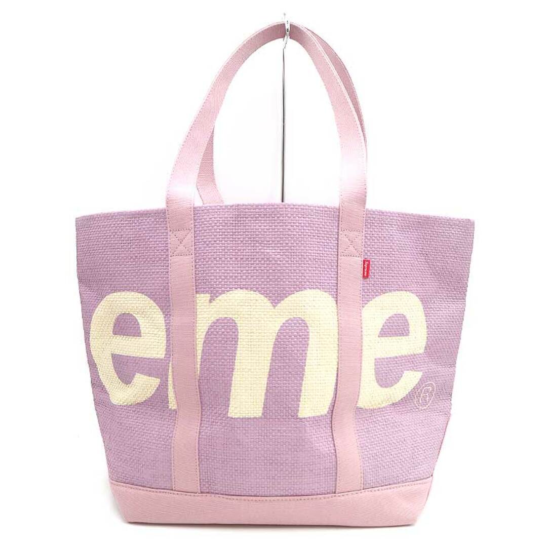 Supreme Raffia Tote Purple シュプリーム トートバッグ