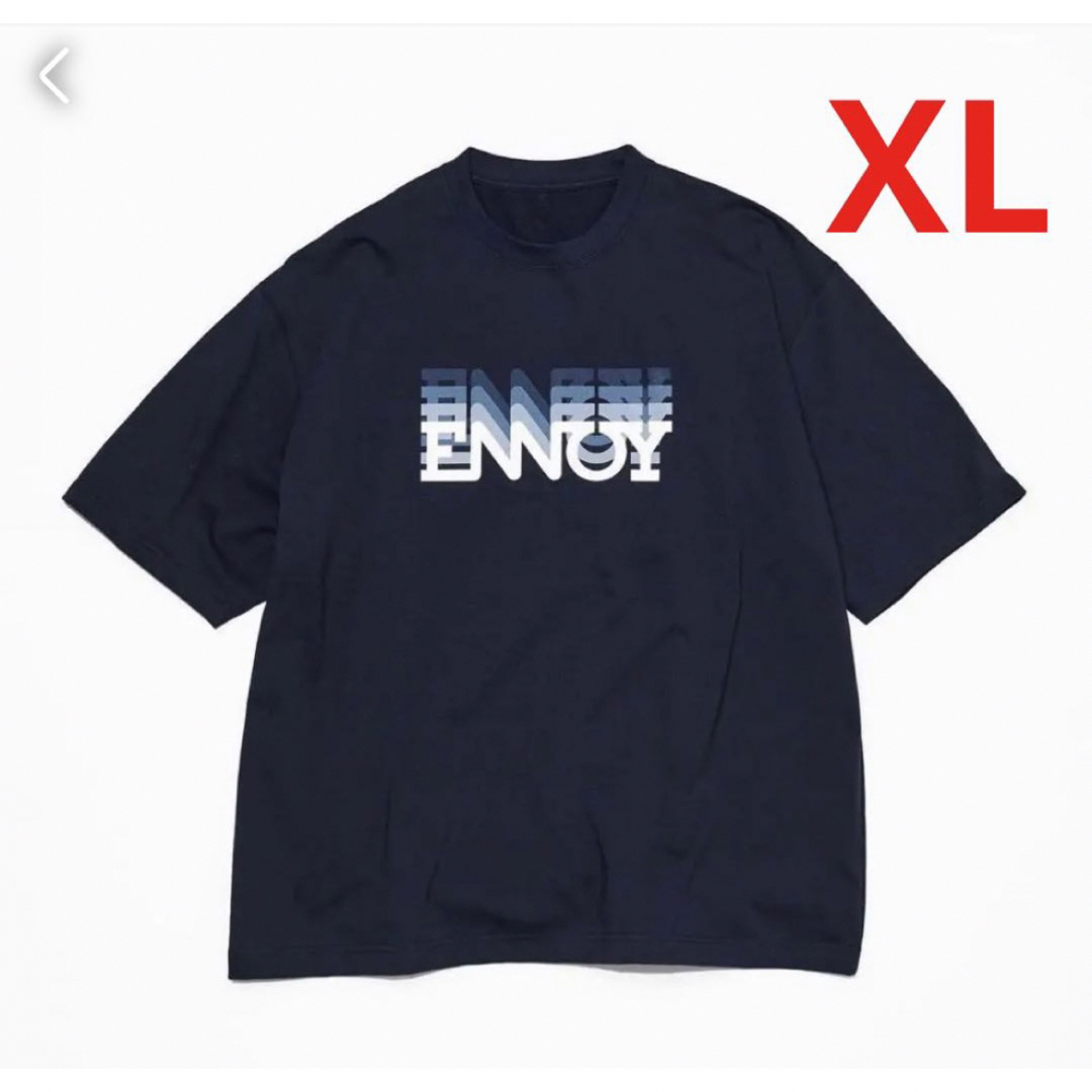 【新品未使用】ennoy Tシャツ　ネイビー　XLTシャツ/カットソー(半袖/袖なし)