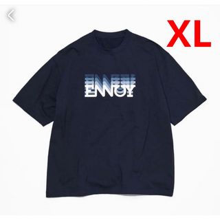 【新品未使用】ennoy Tシャツ　ネイビー　XL(Tシャツ/カットソー(半袖/袖なし))