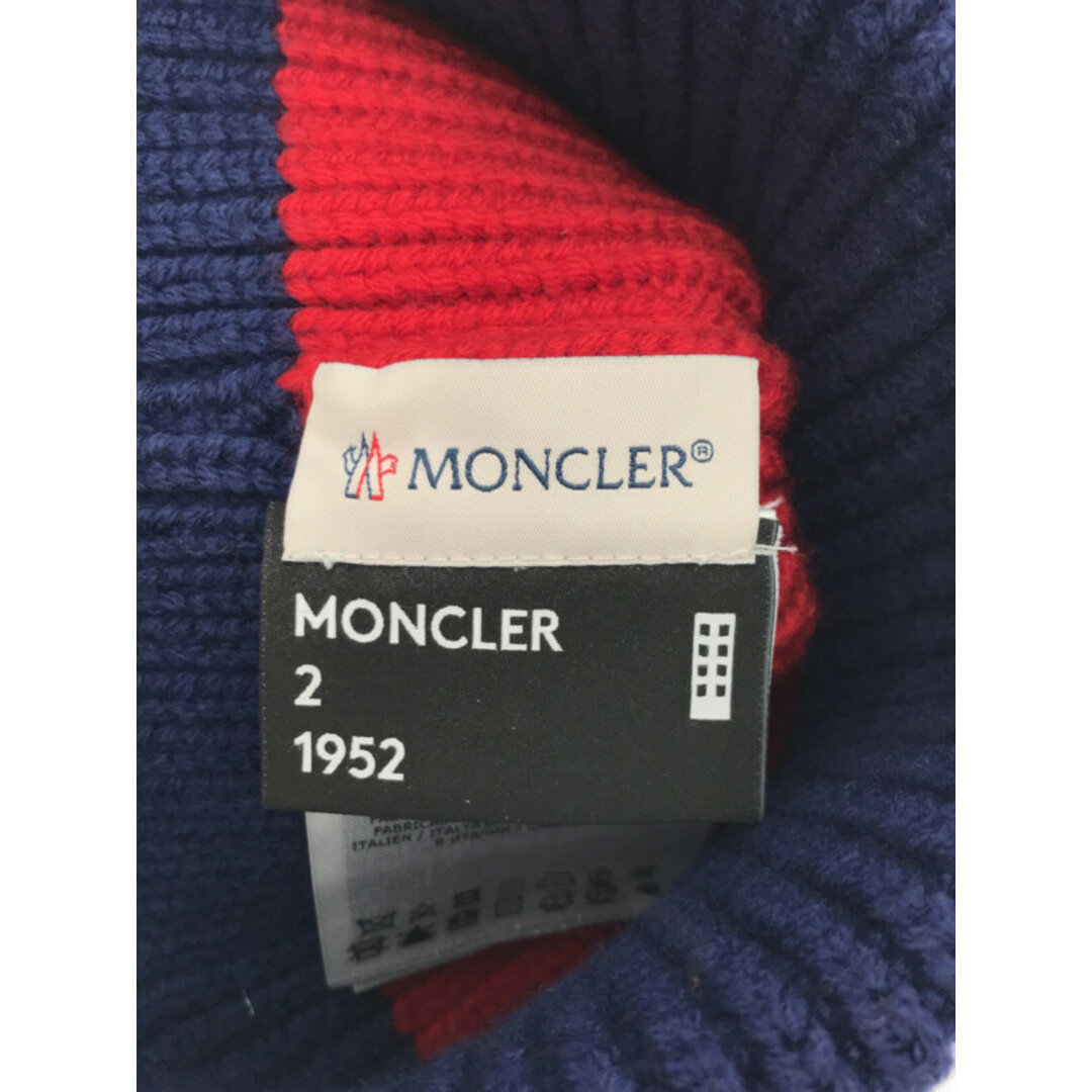 2 Moncler 1952 2 モンクレール ビッグロゴニットキャップ - ニット帽