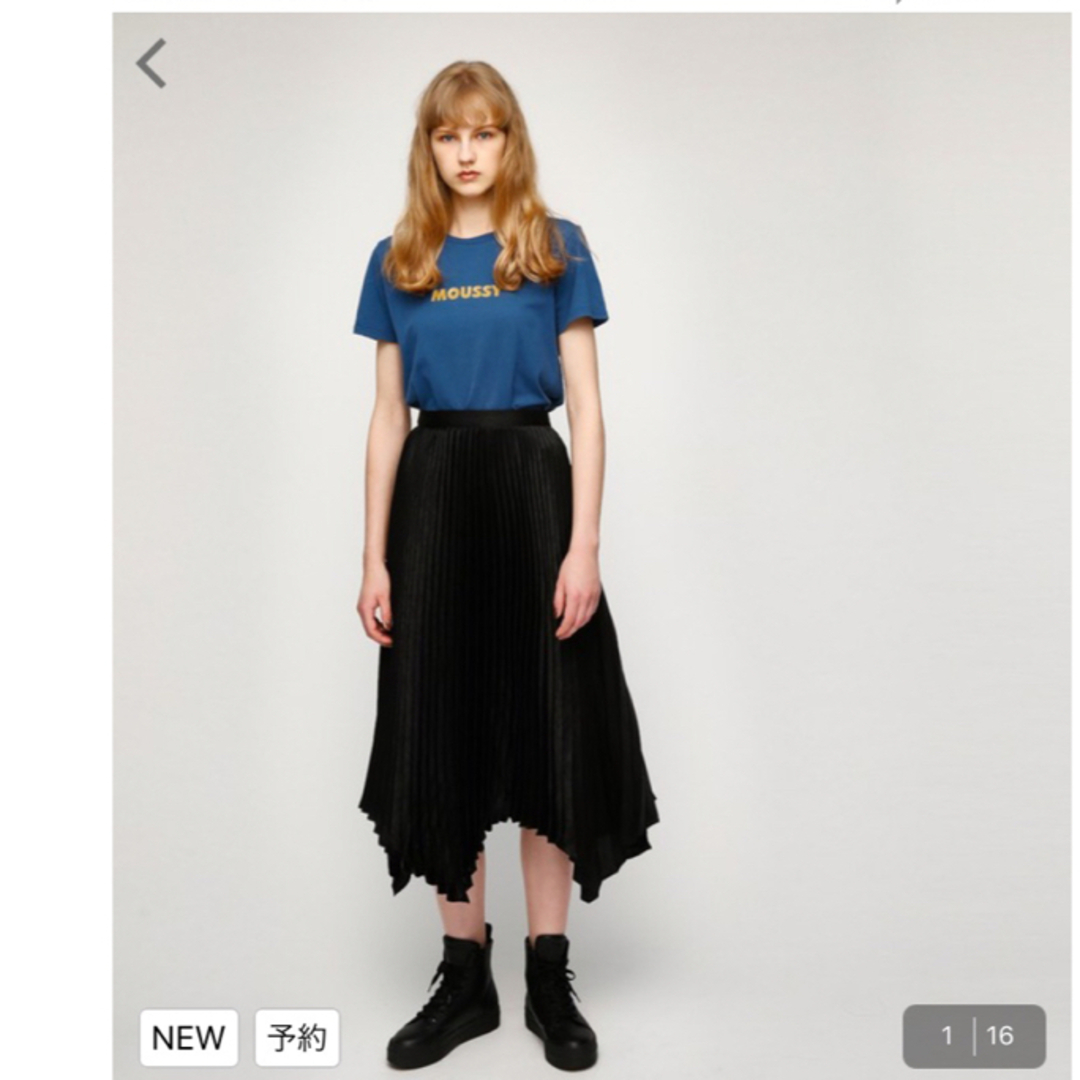 moussy(マウジー)のmoussy ZIGZAG HEM PLEATSスカート レディースのスカート(ロングスカート)の商品写真