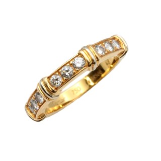 カルティエ(Cartier)のカルティエ コンテッサ リング 48 8号 ダイヤモンド K18YG イエローゴールド レディース 指輪 ジュエリー CARTIER(リング(指輪))