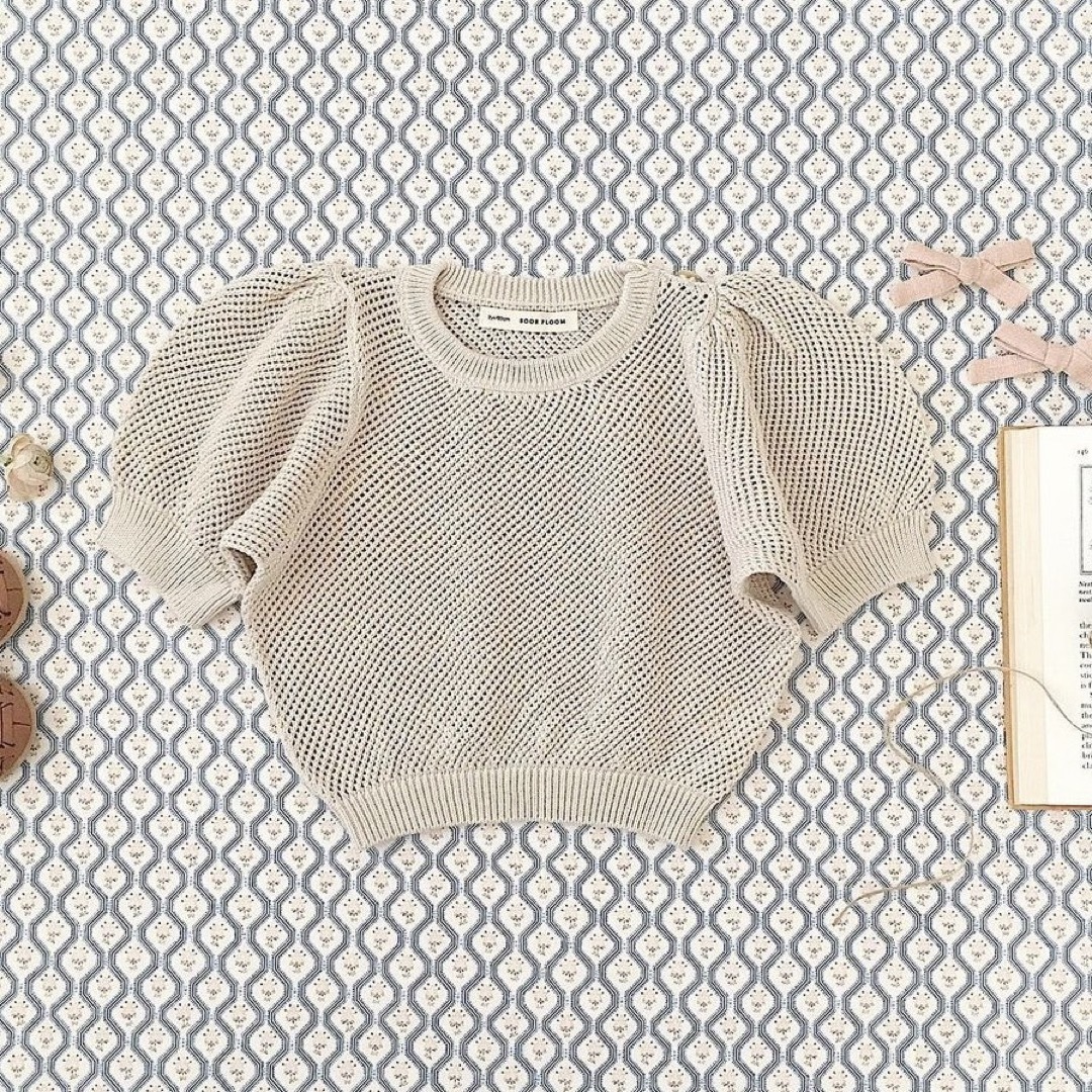 SS20 Soor Ploom Mimi Knit Top, Moth 4-5Y