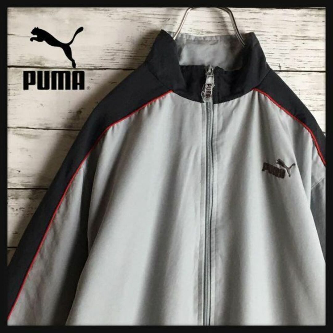 PUMA - 【ゆるだぼ】プーマ☆刺繍ロゴ&背面デカロゴナイロン