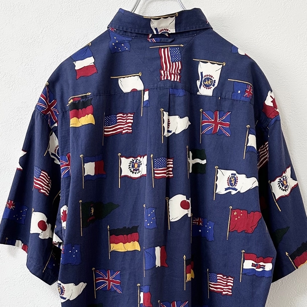TOMMY HILFIGER - TOMMY〜/トミーヒルフィガー☆国旗柄シャツ☆80/90's