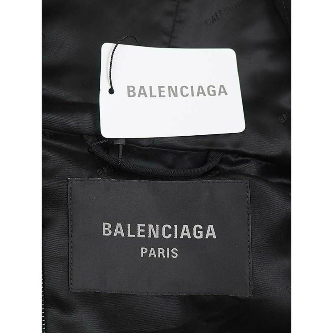 Balenciaga - BALENCIAGA 23SS ウールジップアップパーカー ブラック 