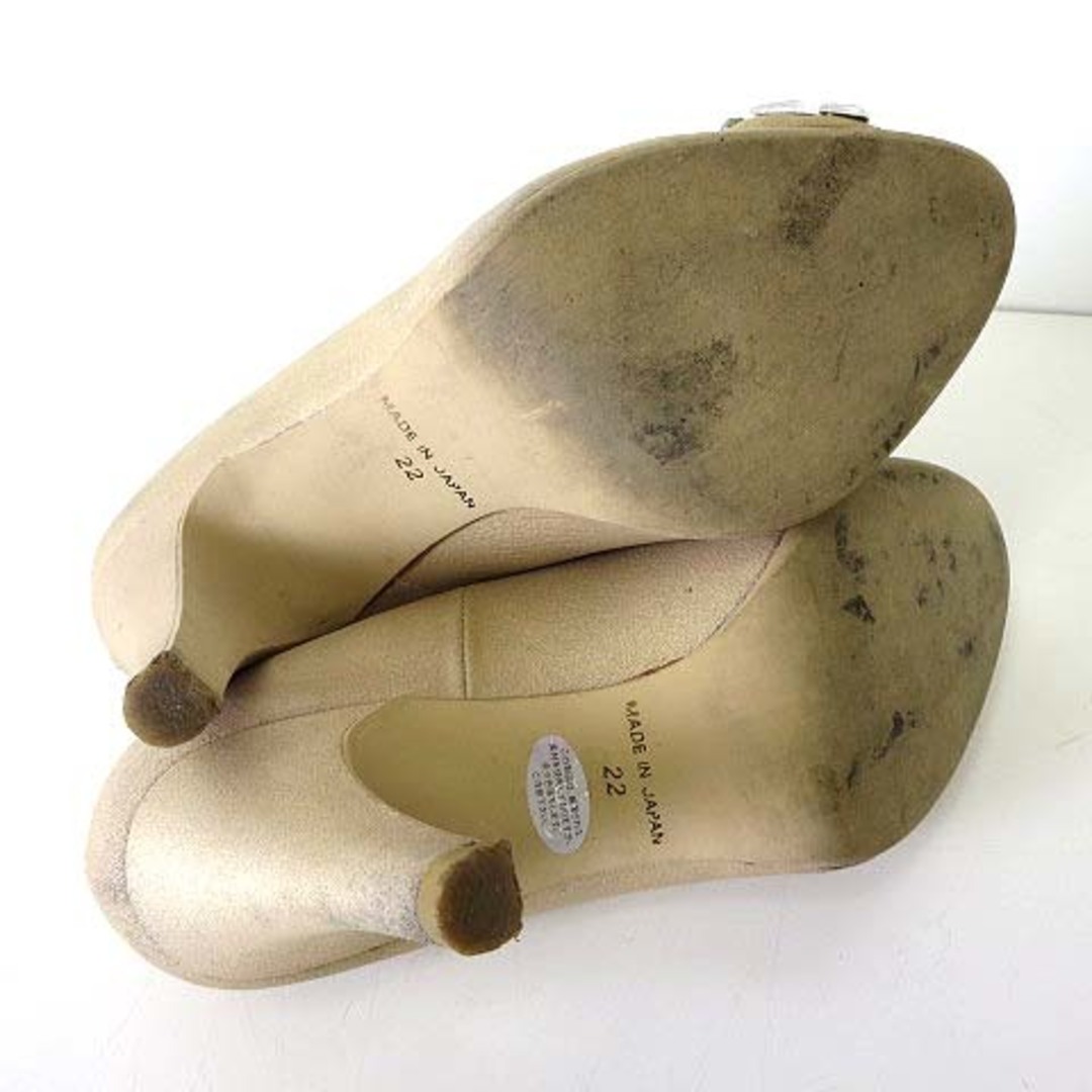 other(アザー)のVanilla Essence パンプス レザー ビジュー 22cm モカ レディースの靴/シューズ(ハイヒール/パンプス)の商品写真