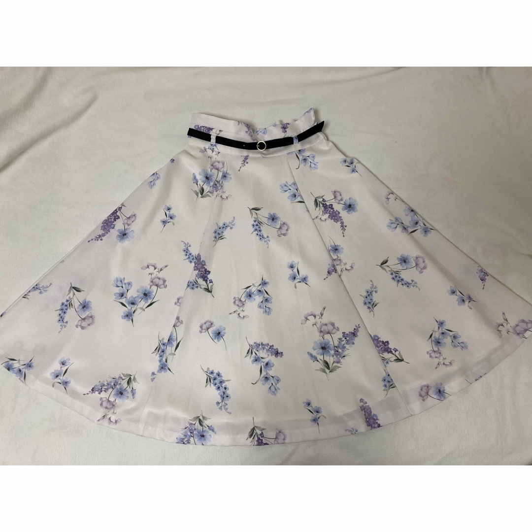 美品 レッセパッセ 花柄スカート 38