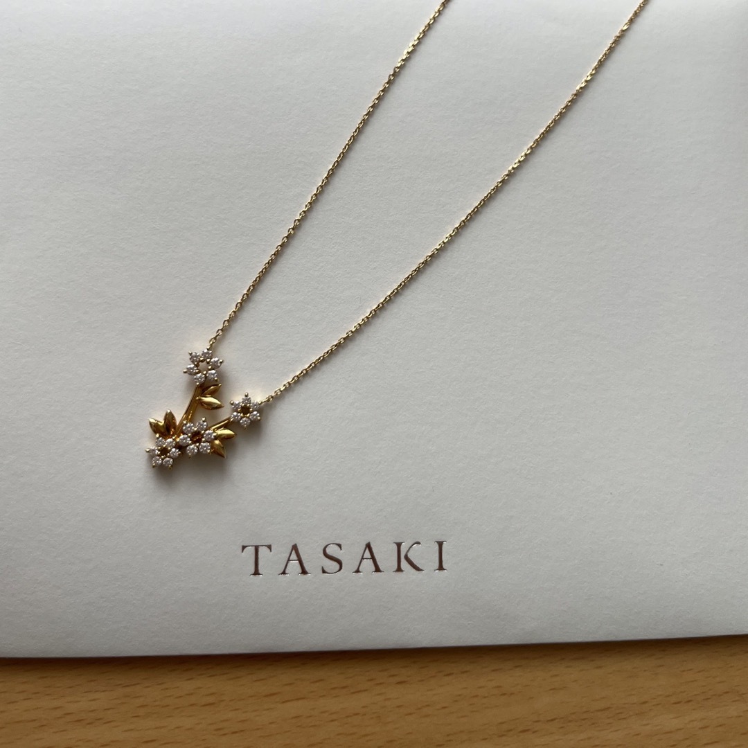 タサキ フレグラント ネックレス ペンダント YG ダイヤ TASAKI