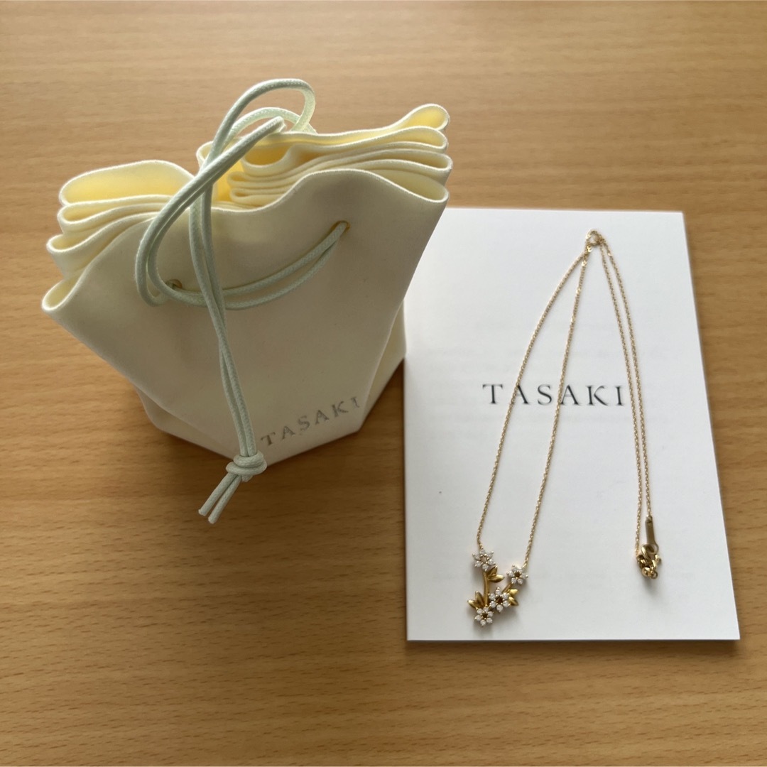 タサキ フレグラント ネックレス ペンダント YG ダイヤ TASAKI