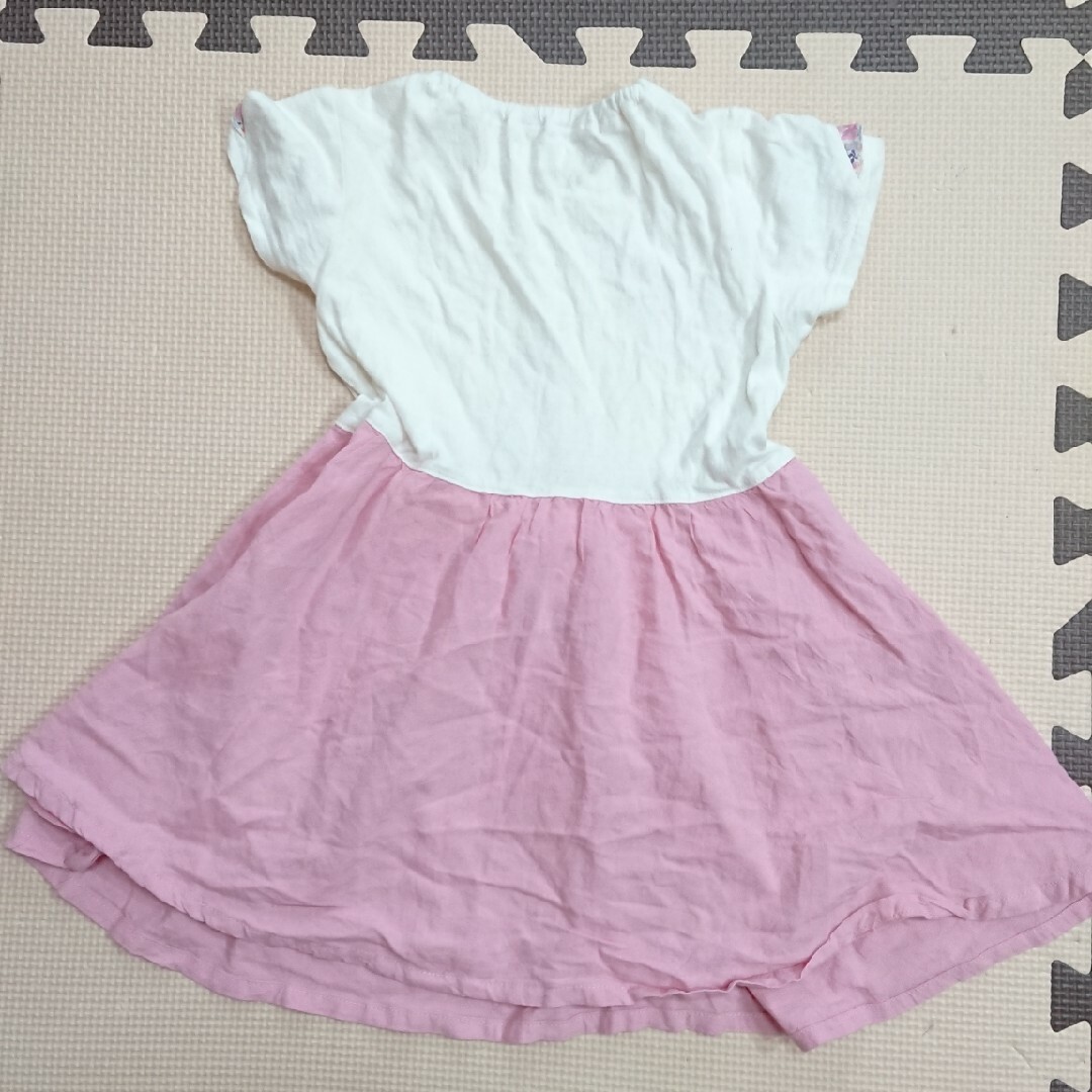 Biquette(ビケット)のビケット ワンピース 100 うさぎ ピンク リボン キッズ/ベビー/マタニティのキッズ服女の子用(90cm~)(ワンピース)の商品写真