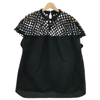 sacai サカイ 20SS mesh blouse ブロックレースブラウス