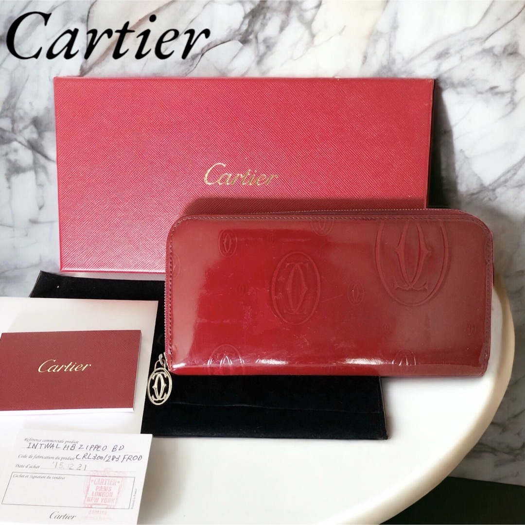 箱付□Cartier カルティエ□ハッピーバースデー 長財布 海外購入 www ...