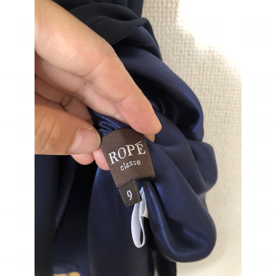 ROPE’(ロペ)のROPE classe シフォンワンピース　美品 レディースのワンピース(ひざ丈ワンピース)の商品写真