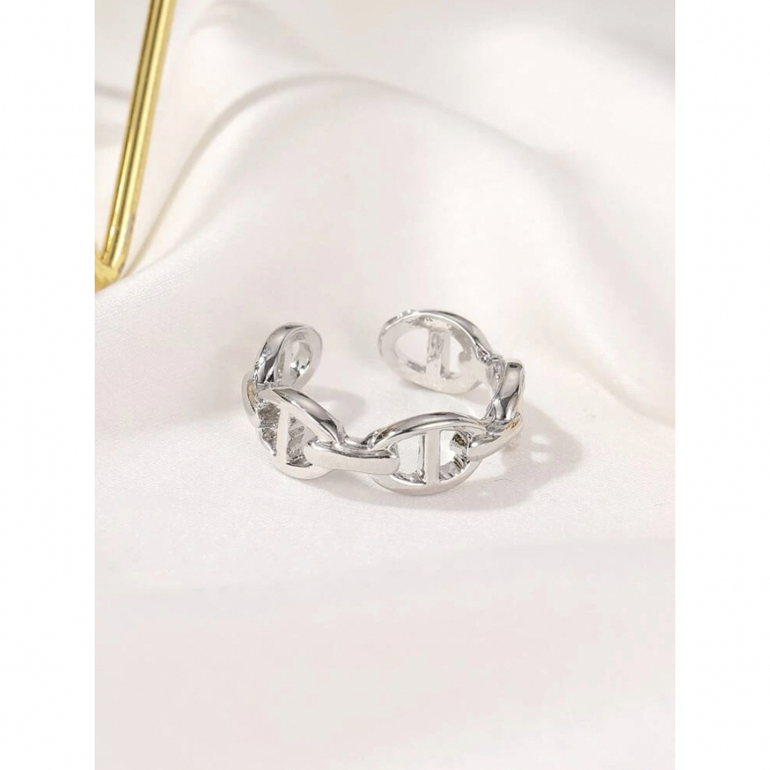 シルバーリング 指輪 銀色 メンズ オシャレ モノトーン シンプル 高みえ レディースのアクセサリー(リング(指輪))の商品写真