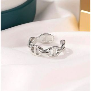 シルバーリング 指輪 銀色 メンズ オシャレ モノトーン シンプル 高みえ(リング(指輪))