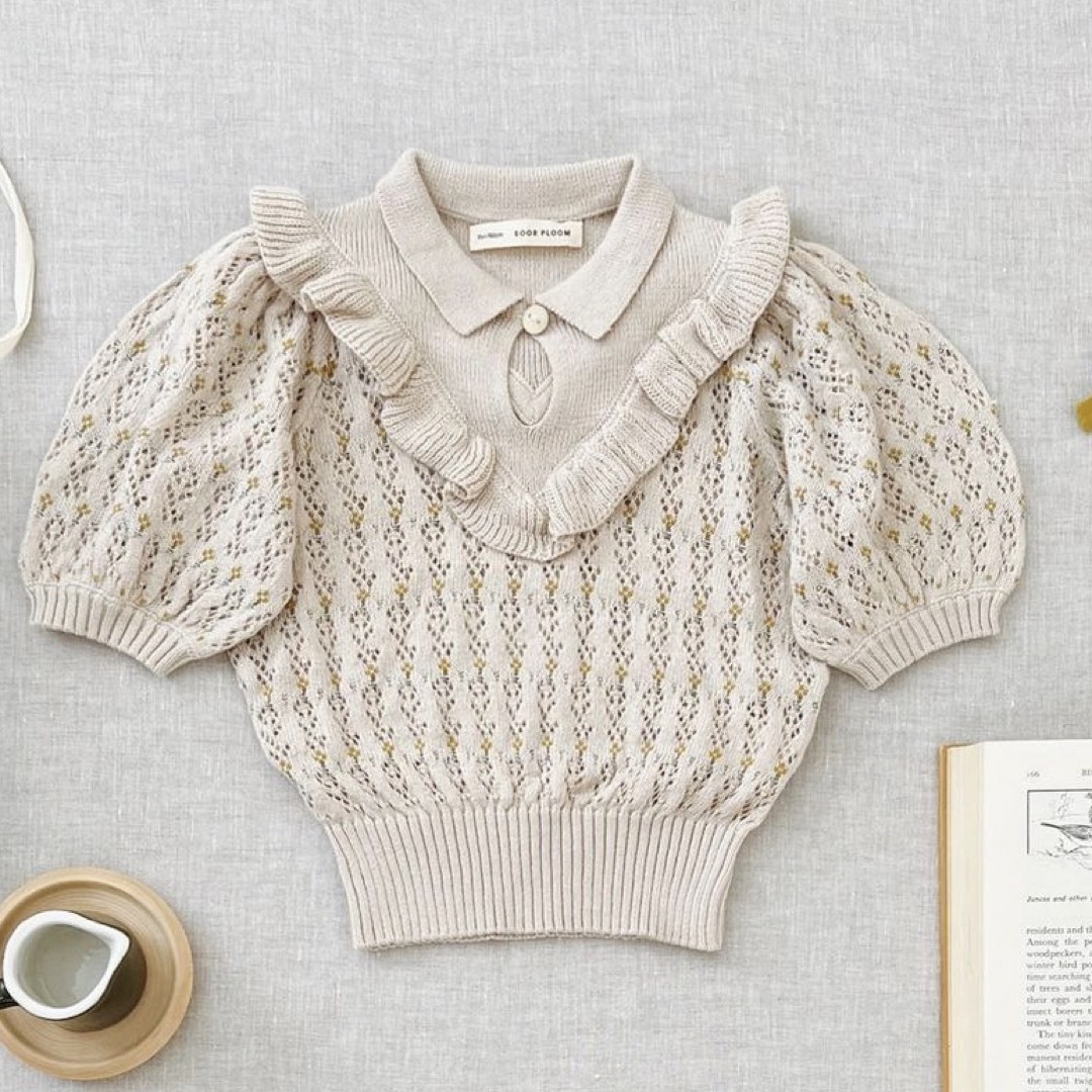 soor ploom フリルニットトップス 6y | フリマアプリ ラクマ