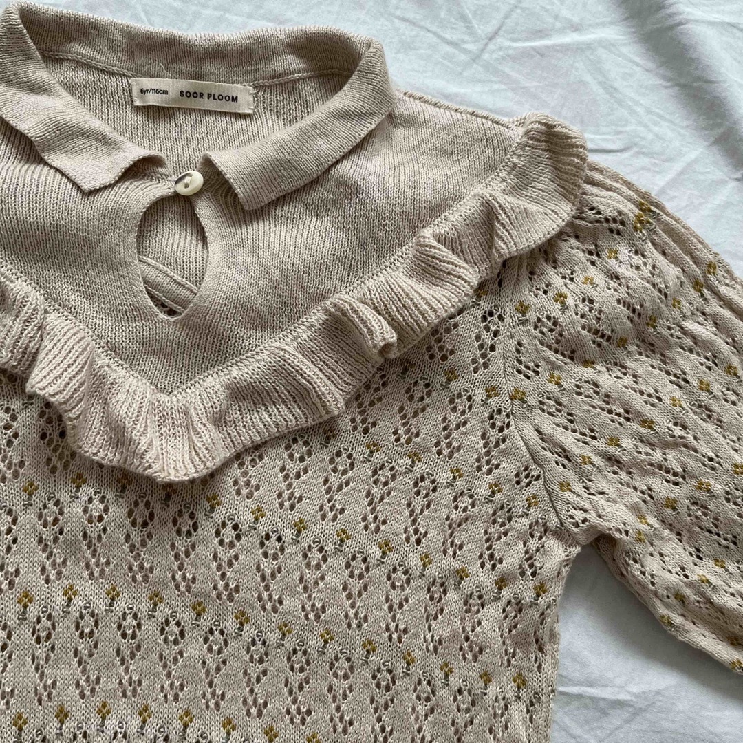 soor ploom フリルニットトップス 6y - ニット