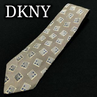 ダナキャランニューヨーク(DKNY)のDKNYダナキャラン デザインスクエア グレー ネクタイ A104-I05(ネクタイ)