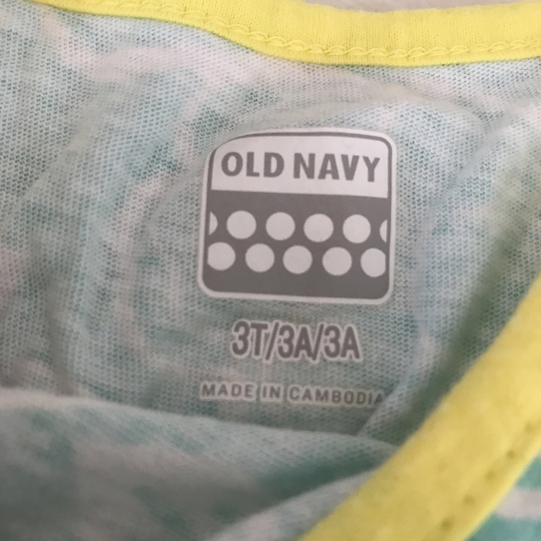 Old Navy(オールドネイビー)のOLD NAVY ノースリーブワンピース　青　90cm 3T  キッズ/ベビー/マタニティのキッズ服女の子用(90cm~)(ワンピース)の商品写真