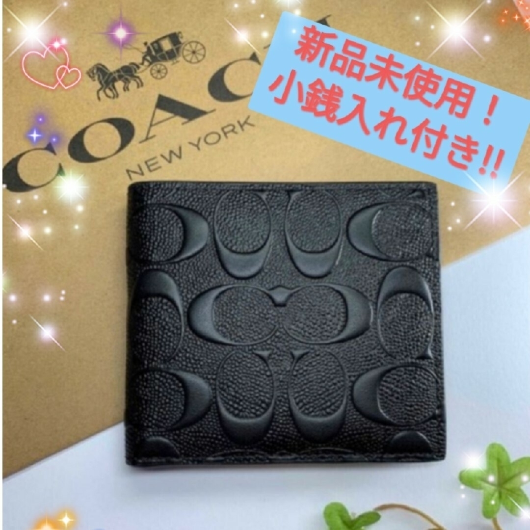 COACH  二つ折り財布  新品未使用