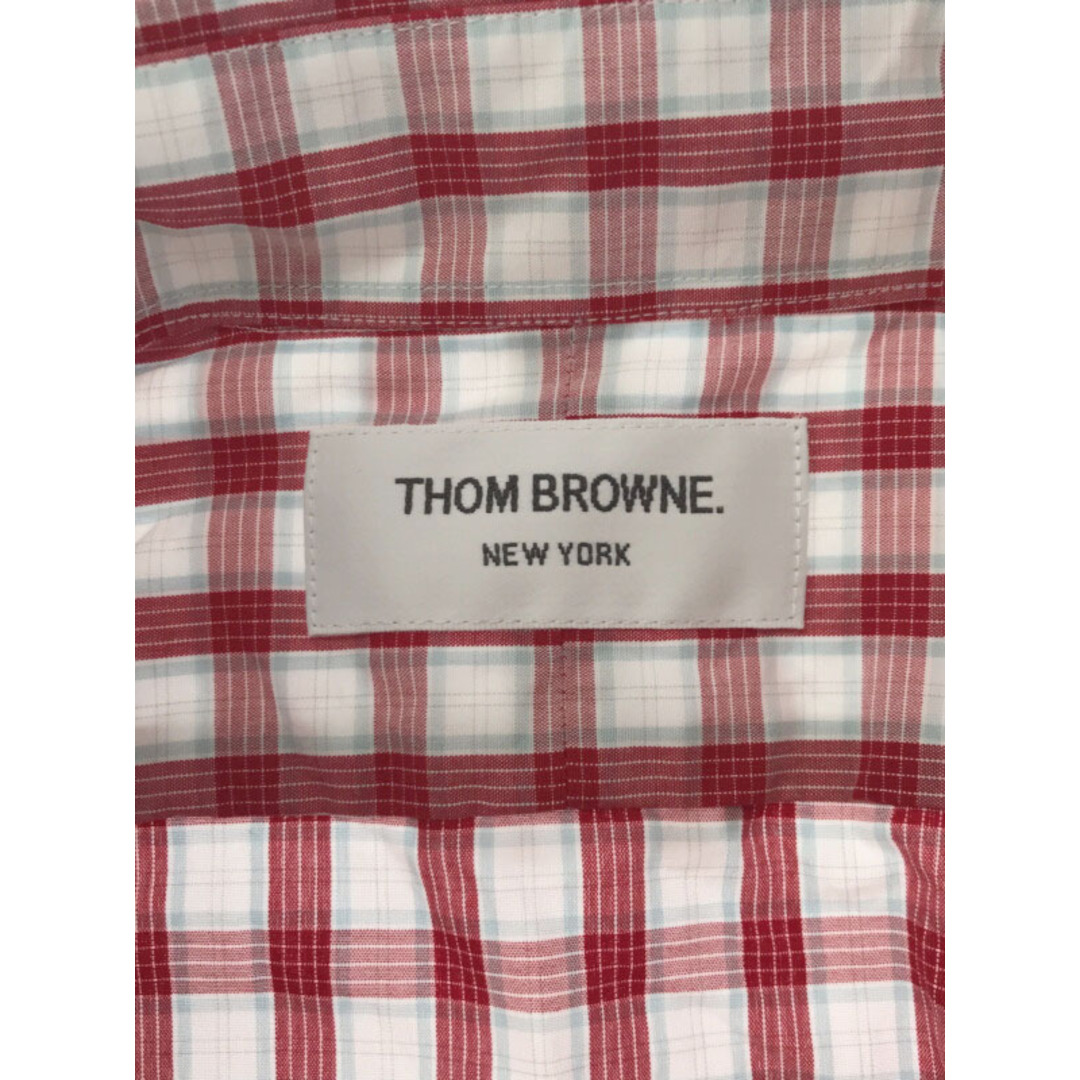 THOM BROWNE(トムブラウン)のトム ブラウン 13AW トリコロール コットンチェックボタンダウンシャツ メンズのトップス(シャツ)の商品写真