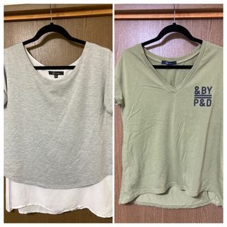 アンドバイピーアンドディー(&byP&D)の&byP&D 2着　セット(Tシャツ(半袖/袖なし))