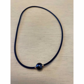 ネックミラーボール(ライト)ブラック40cm ネックレス (ネックレス)