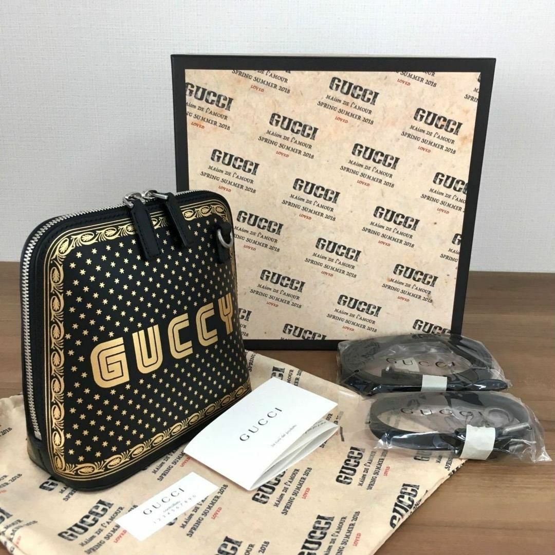 Gucci - 未使用品 GUCCI ミニショルダーバッグ GUCCY セガコラボ 61の