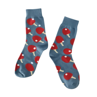 ピンポン柄 クルーソックス ユニセックス 靴下 socks sox(ソックス)