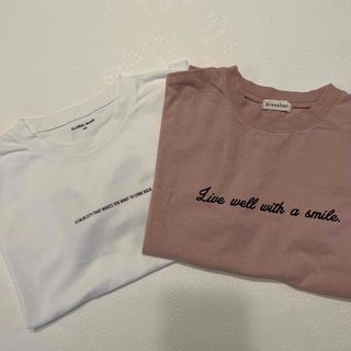 グローバルワーク(GLOBAL WORK)のバックプリントTシャツ 2枚セット 140cm(Tシャツ/カットソー)